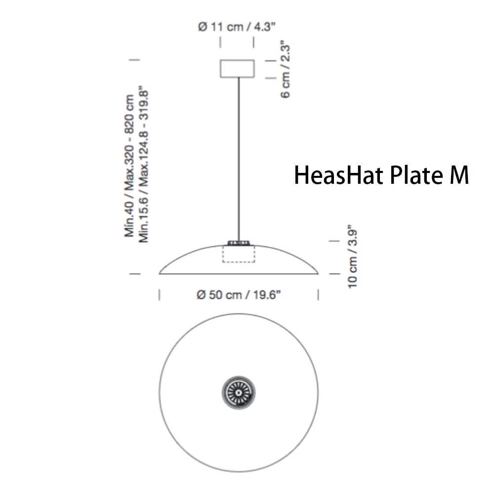 HeadHat Plate 吊燈
