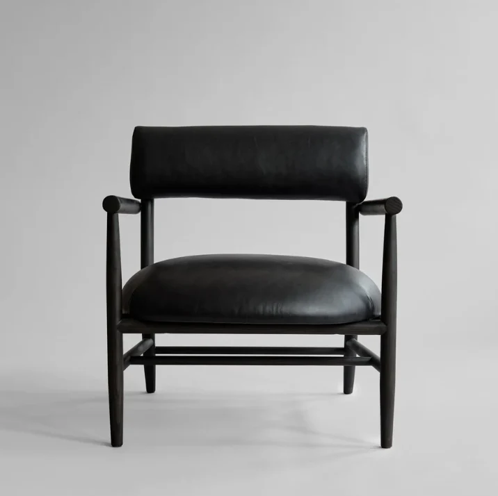 Nama 休閒椅 – 黑色苯染皮革