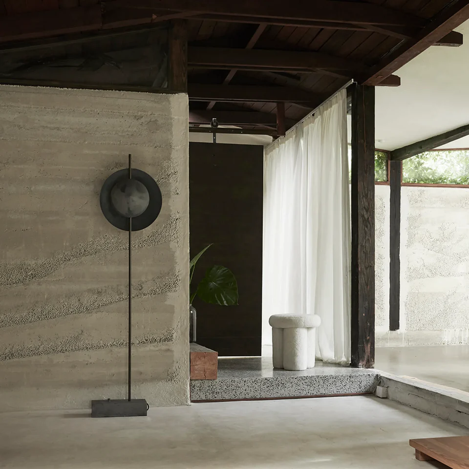 晨曦落地燈 - 斑駁灰色