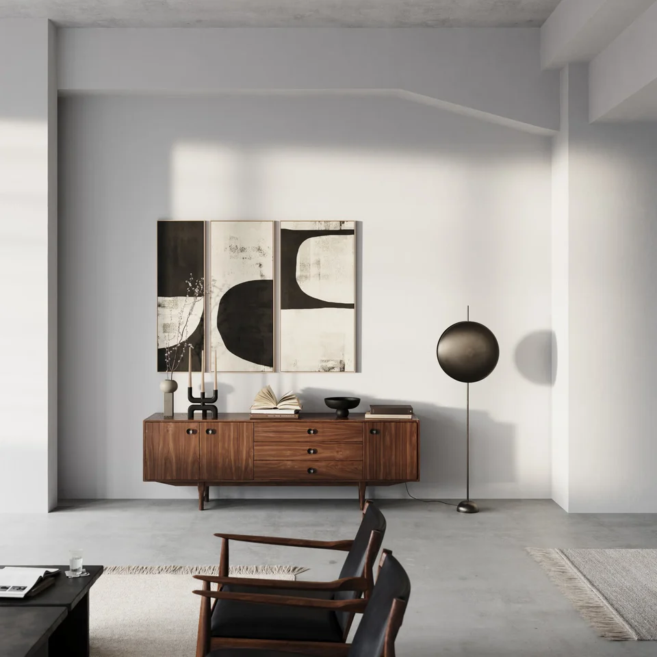 圖騰落地燈 - 青銅色