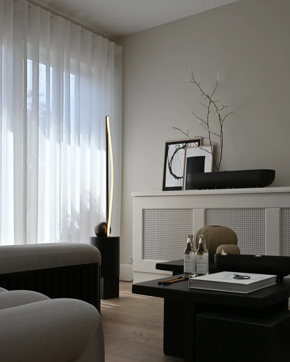 弓形落地燈 - 青銅色