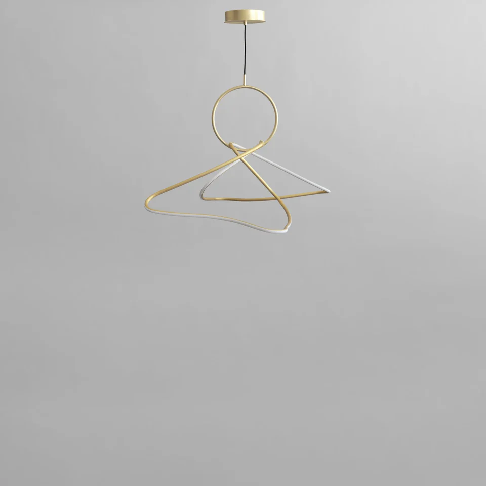 雲朵吊燈,迷你 - 黃銅色