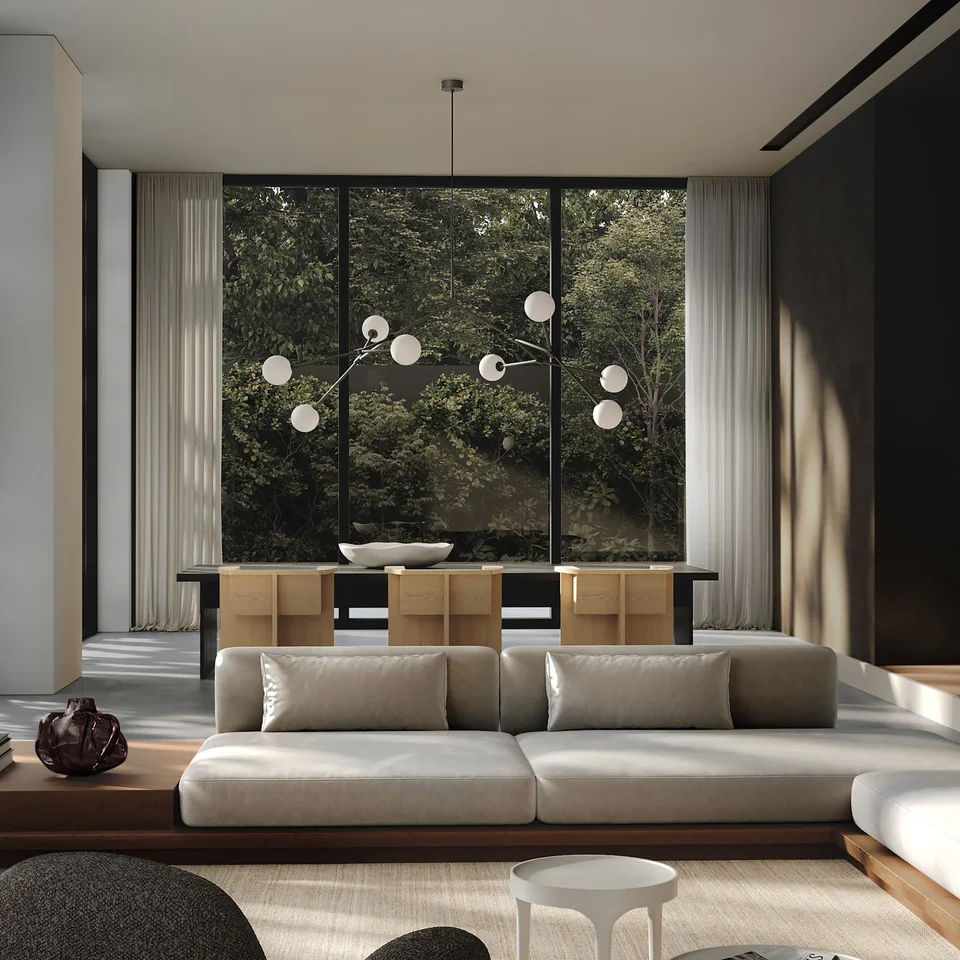 滴形燈泡吊燈,特大 - 灰色(5m)