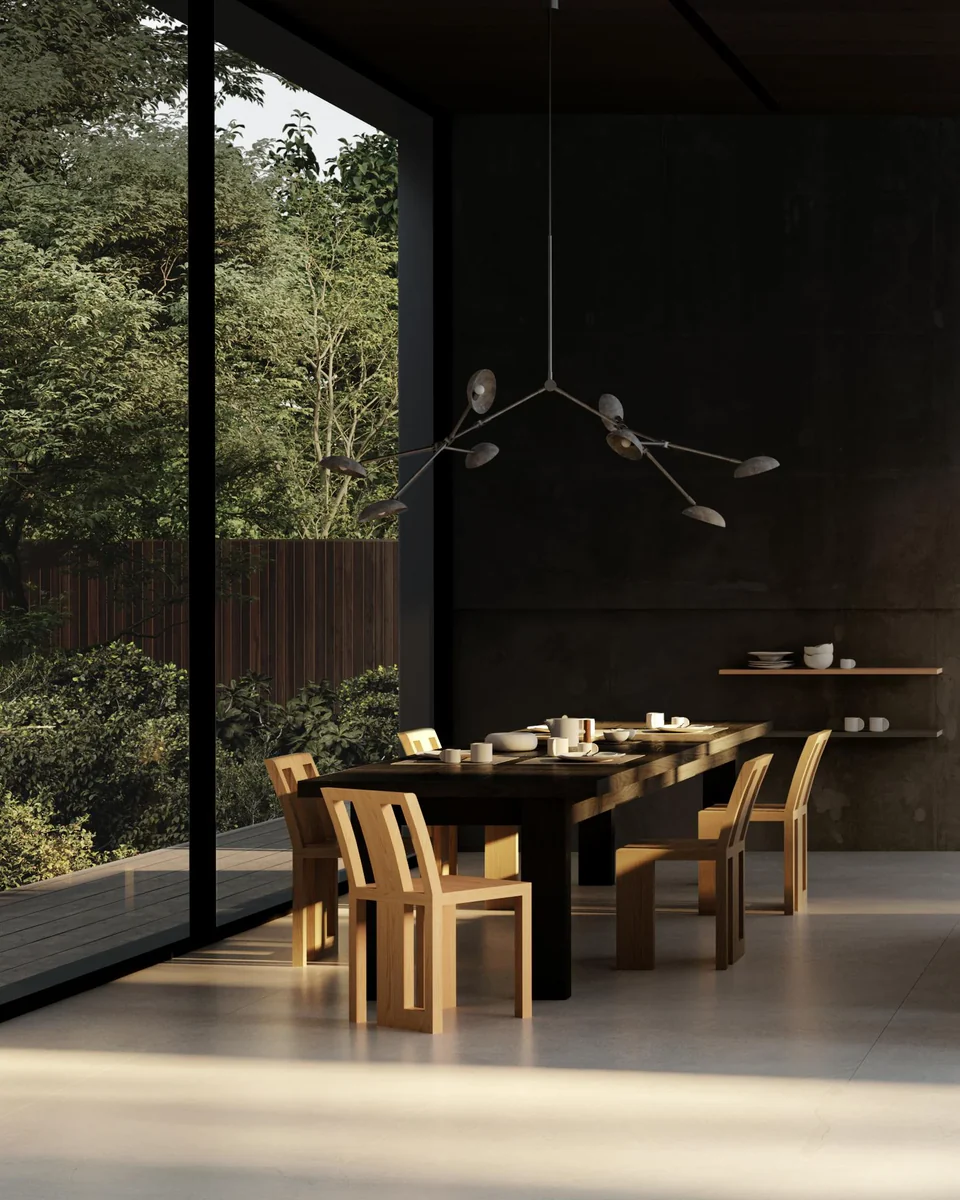 滴形吊燈 - 斑駁灰色(UL)