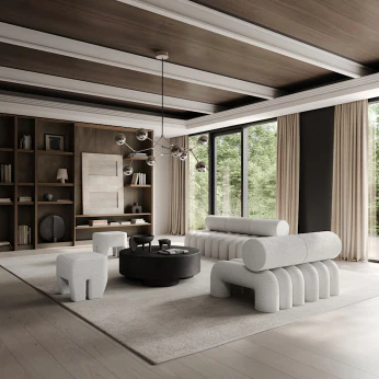 滴形圓球吊燈,大 - 鉻色(5m)