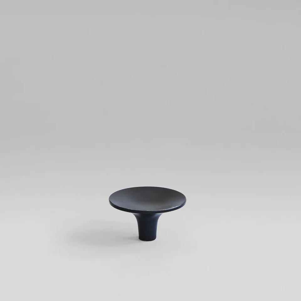 鈸型旋鈕,中 - 燒黑色