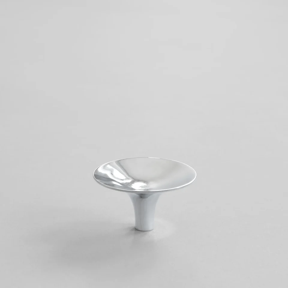 鈸型旋鈕,大 - 鉻銀