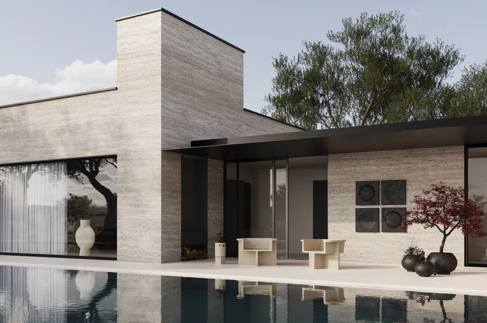 海膽花盆,中 - 咖啡色