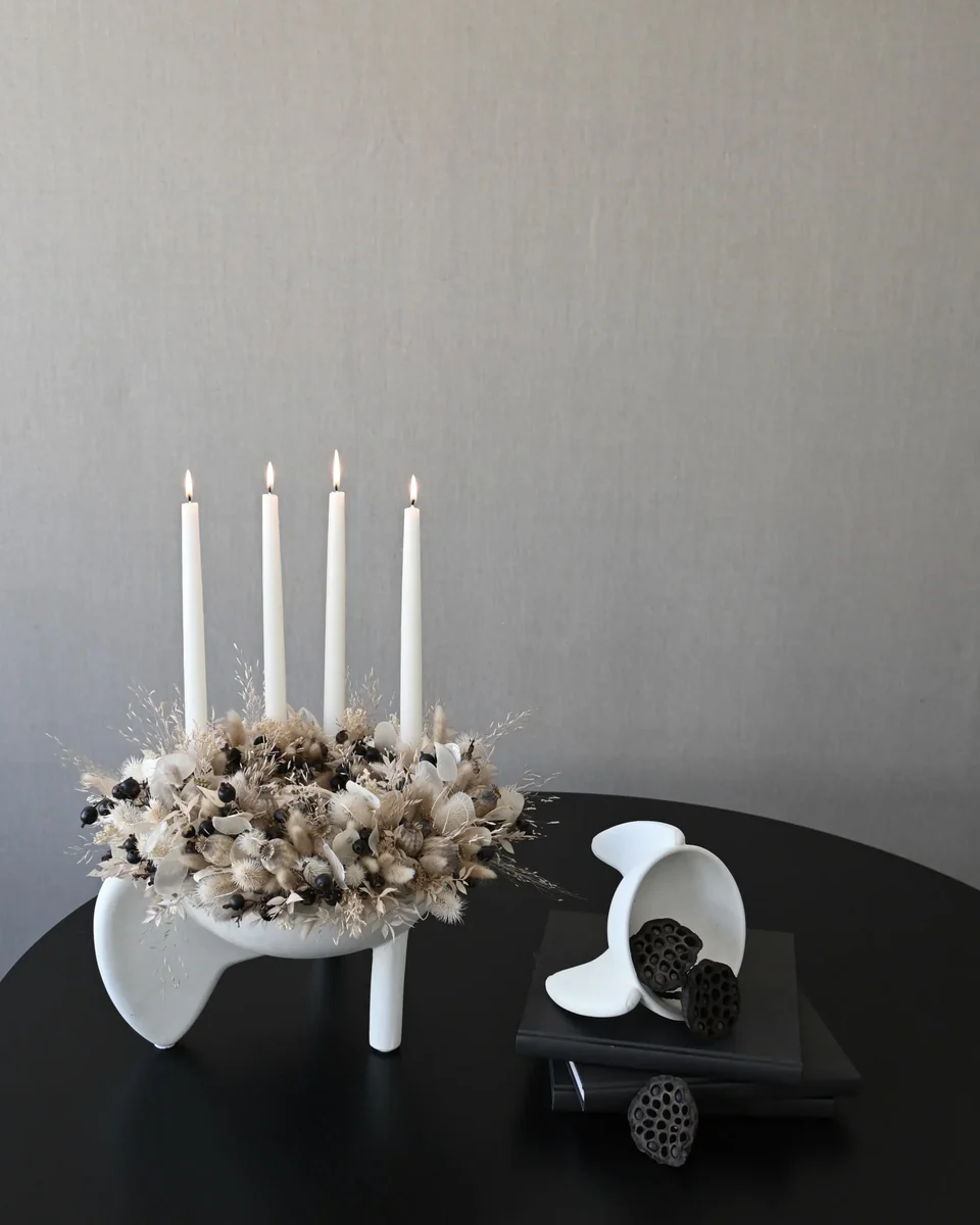 翼碗,大 - 骨白色