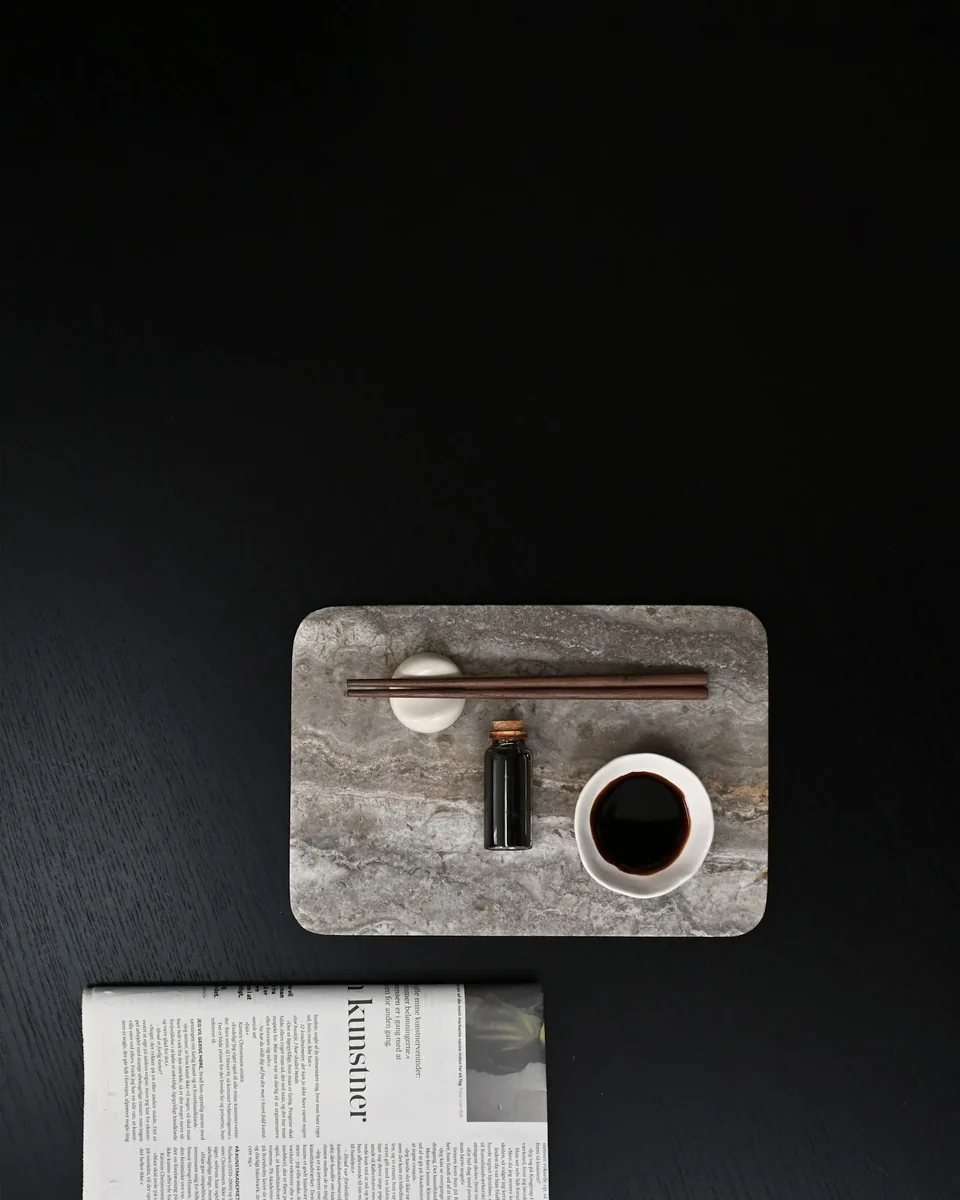 環形長方托盤,迷你 - 大地色