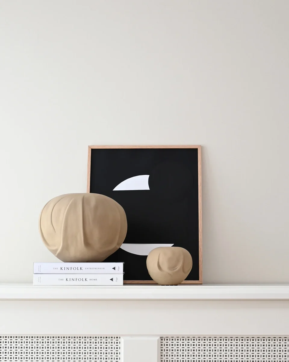 織物花瓶,迷你 - 沙色