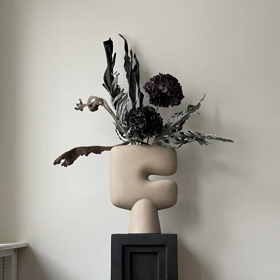 部落花瓶,大 - 沙色