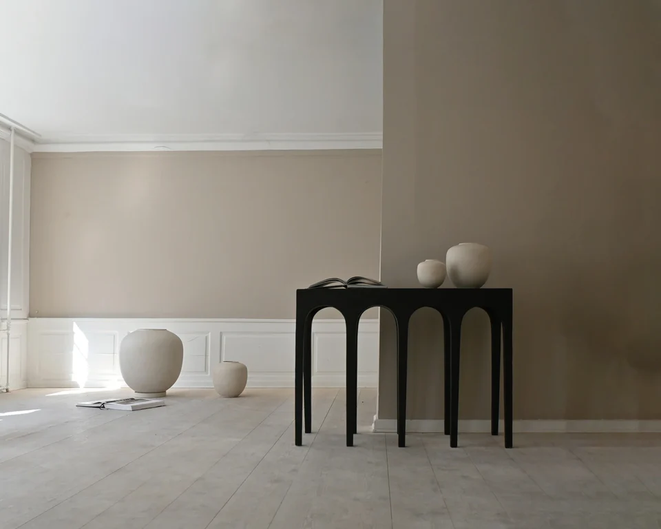 素直花瓶,大 - 白樺色