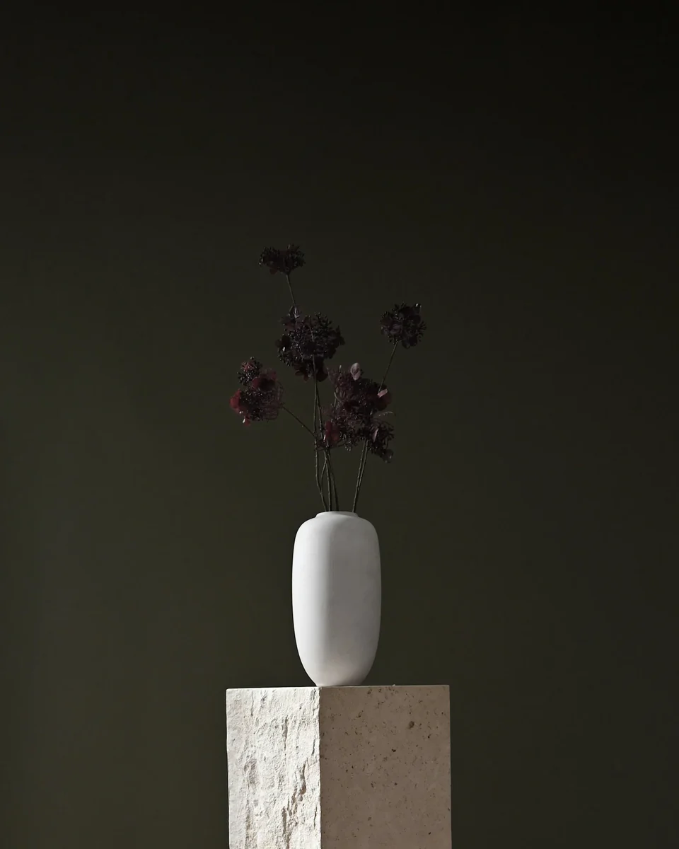 素直花瓶,細長小 - 白樺色