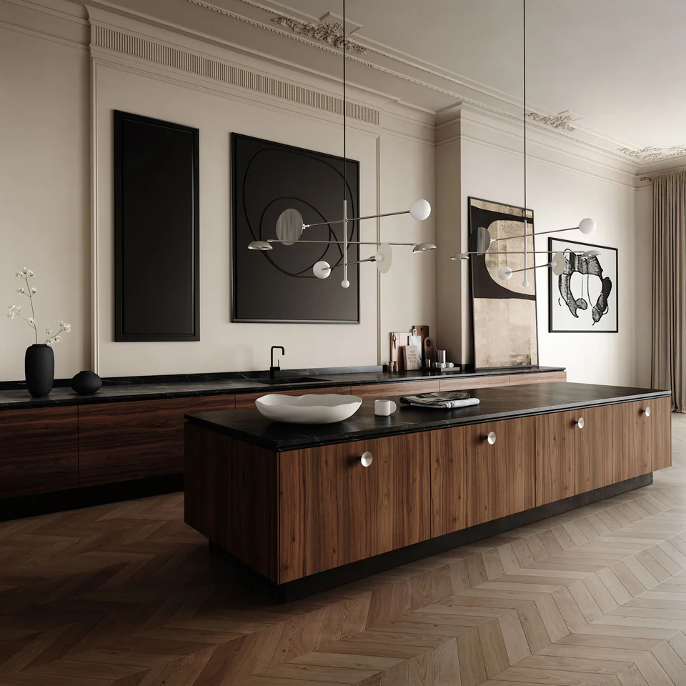 素直花瓶,細長小 - 黑色