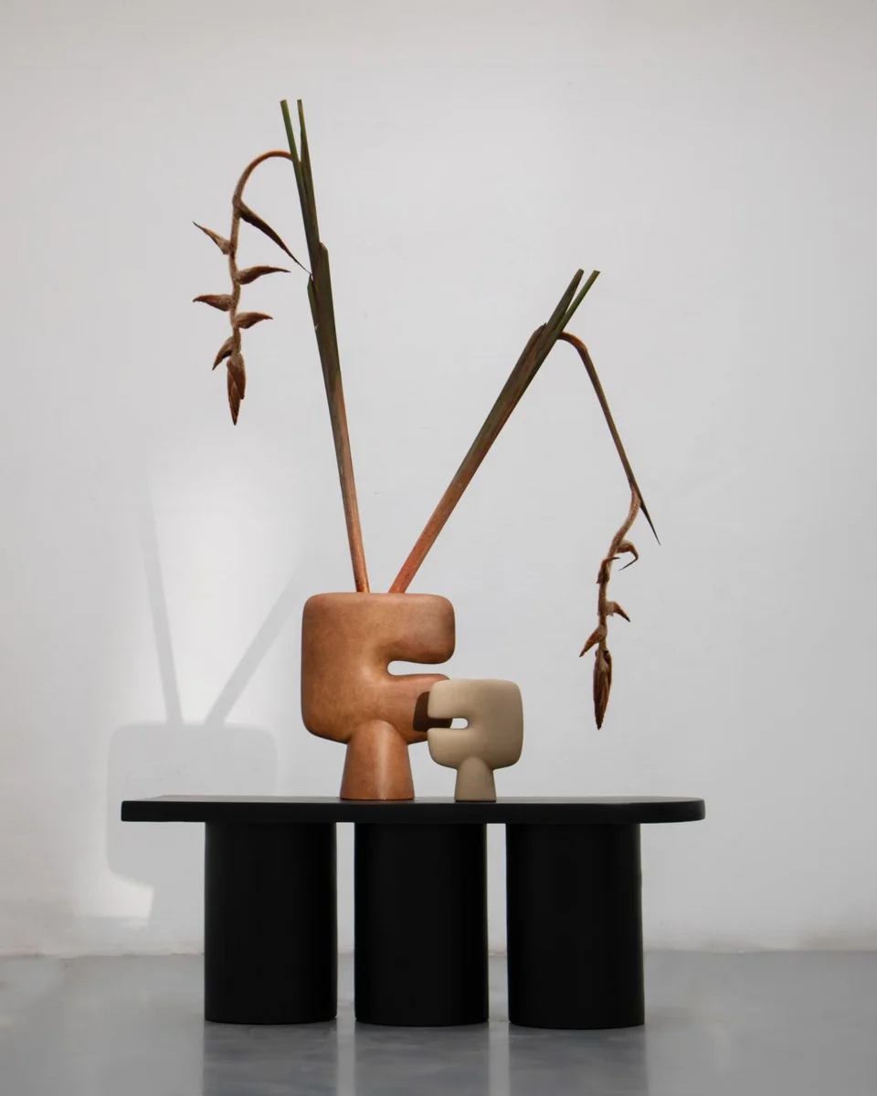 部落花瓶,大 - 赤紅色