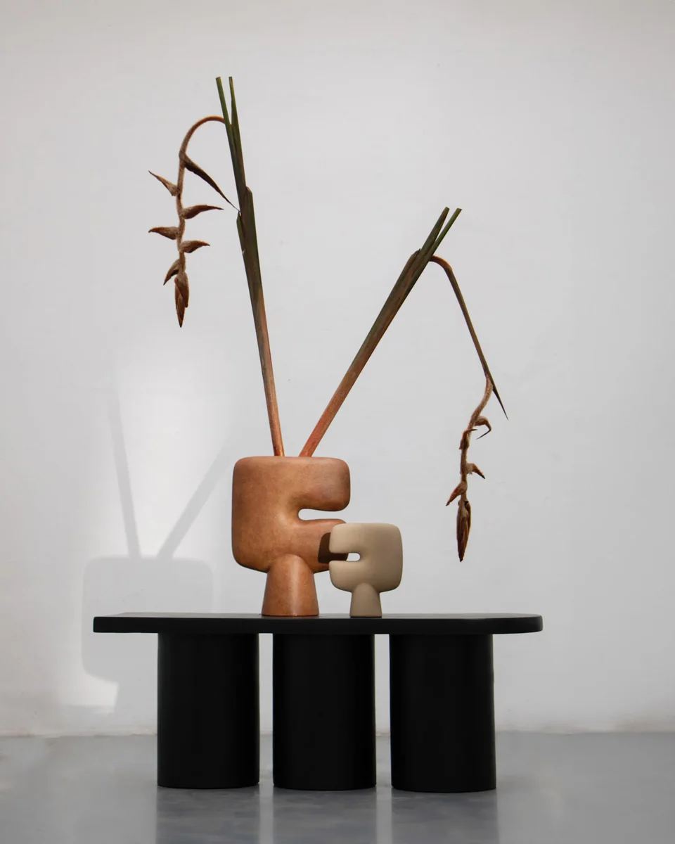 部落花瓶,迷你 - 沙色