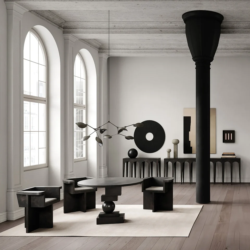 Artist餐桌 - 咖啡黑