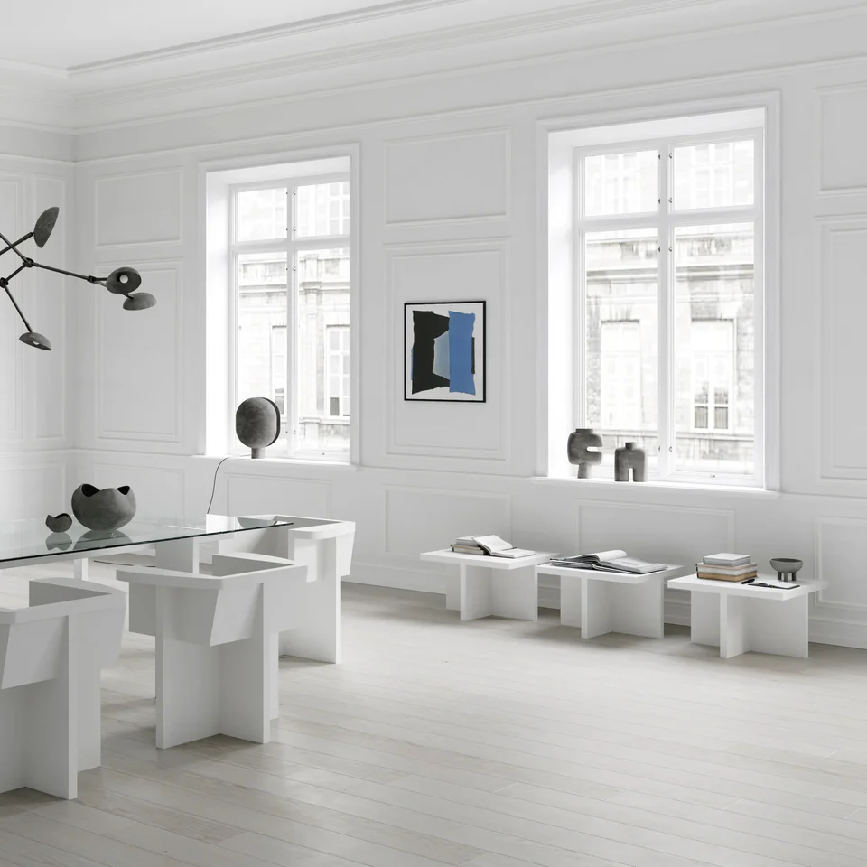 Brutus茶几 - 骨白色