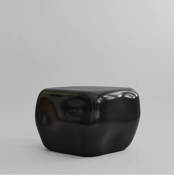 Ishi 咖啡桌, 中 - 亮面深咖啡色