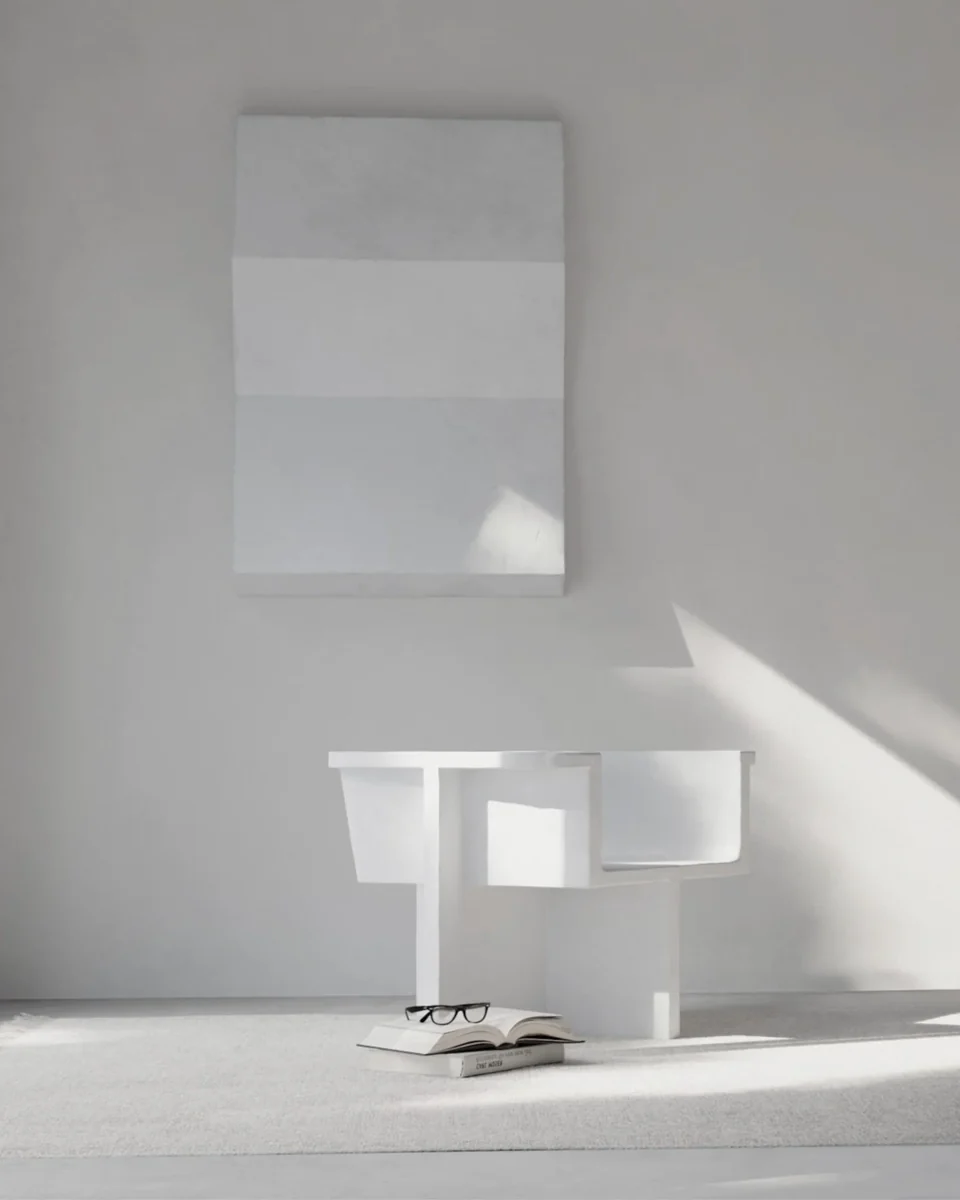 Brutus休閒椅 - 骨白色