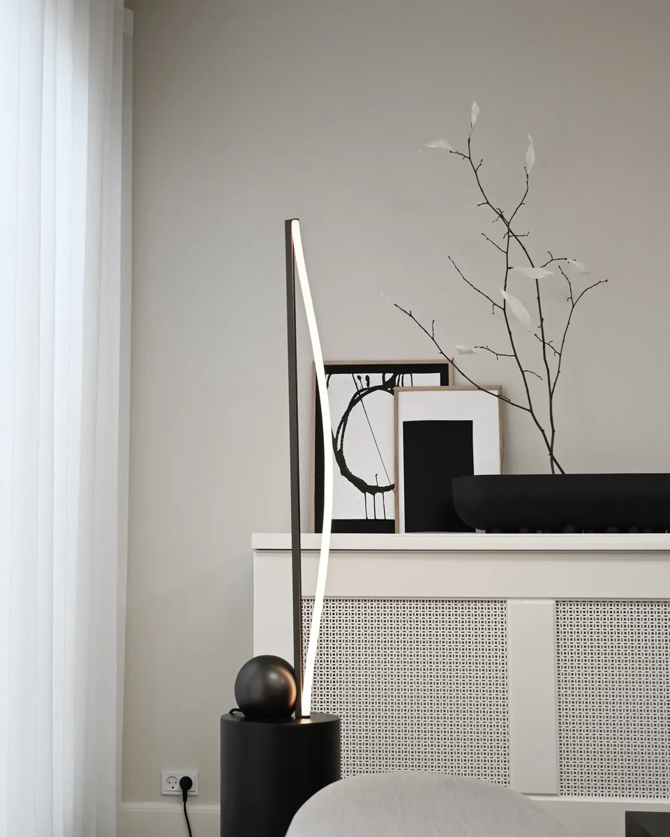 弓形落地燈 - 青銅色