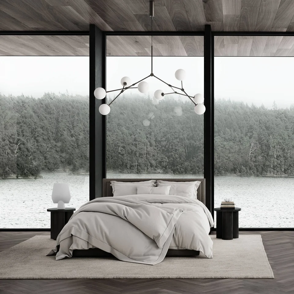 滴形燈泡吊燈 - 灰色(5m)