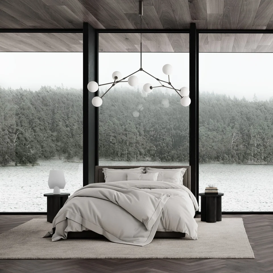 滴形燈泡吊燈 - 灰色(UL)