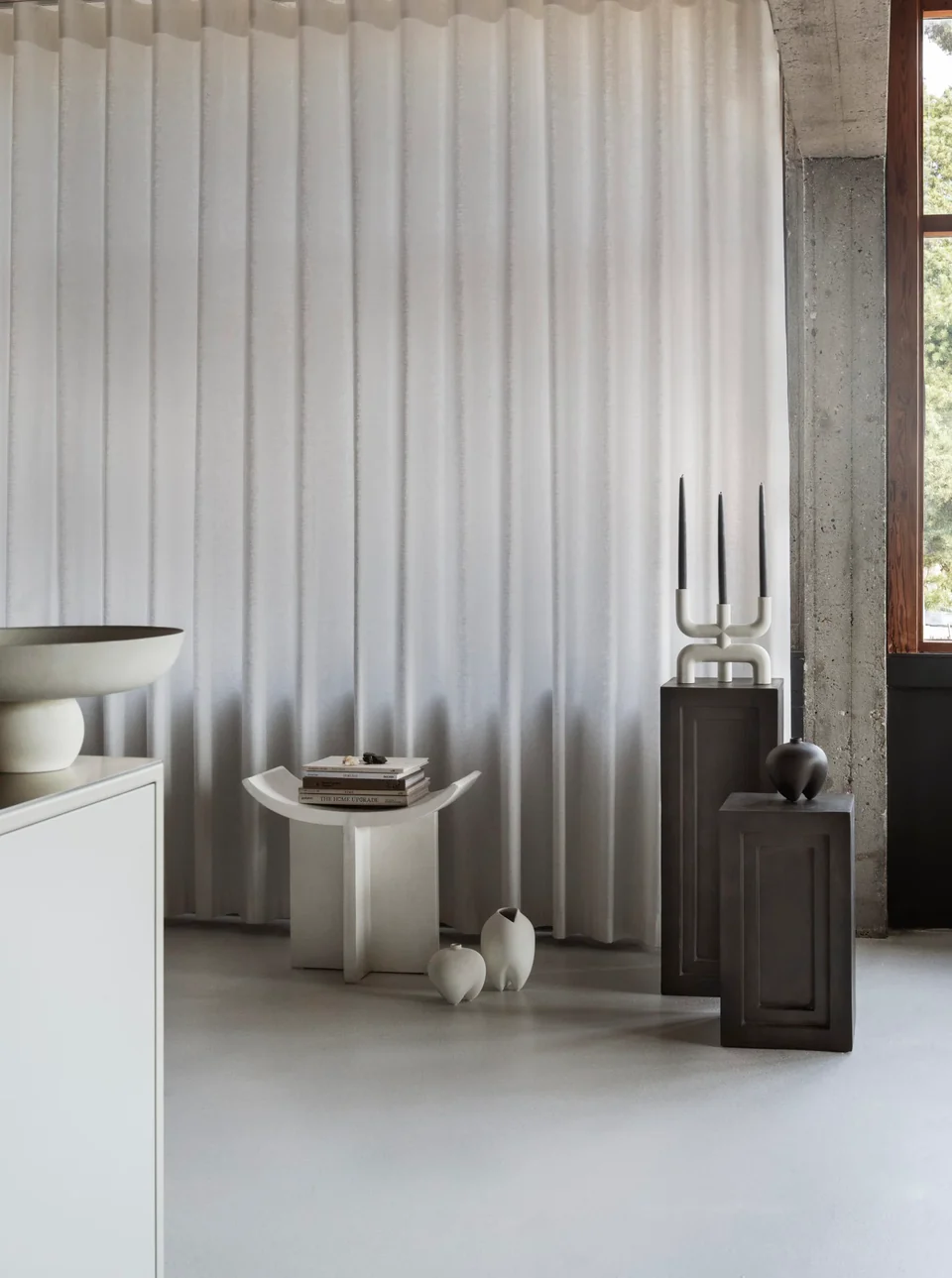 眼鏡蛇燭台 - 骨白色