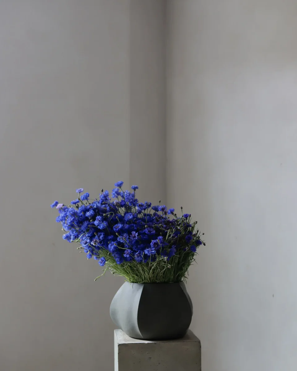 Arket 雕塑花盆,小 - 深灰色