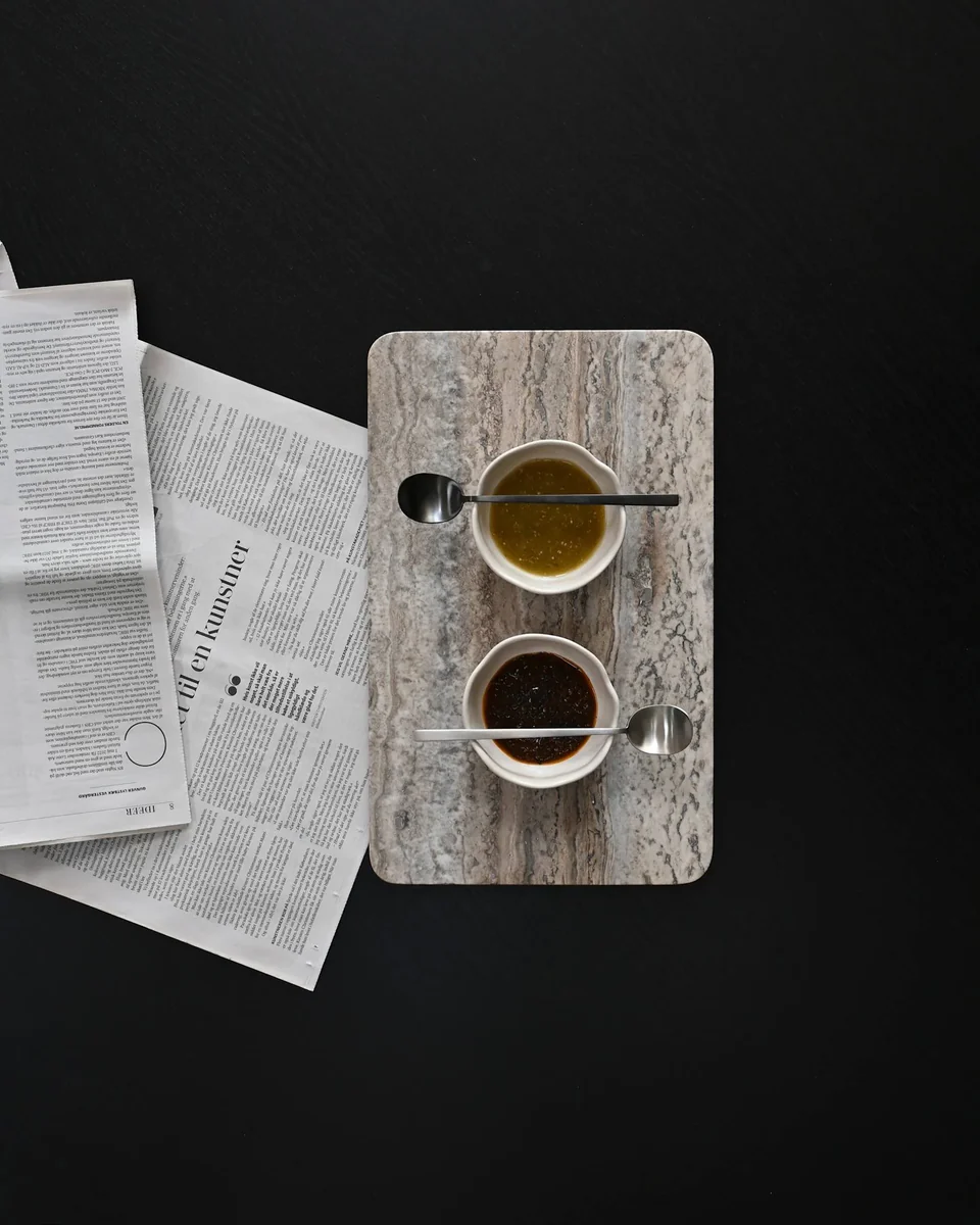 環形長方托盤,中 - 大地色