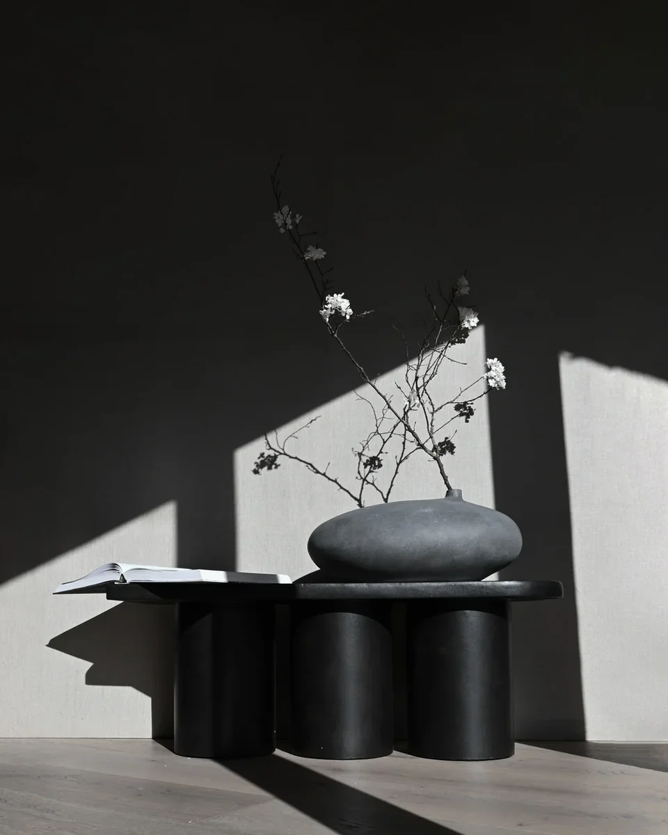 潛艇花瓶,矮胖型 - 深灰色