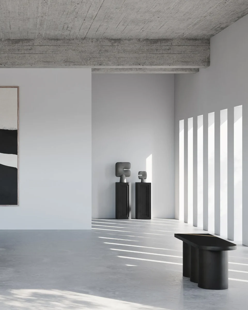 部落花瓶,大 - 深灰色