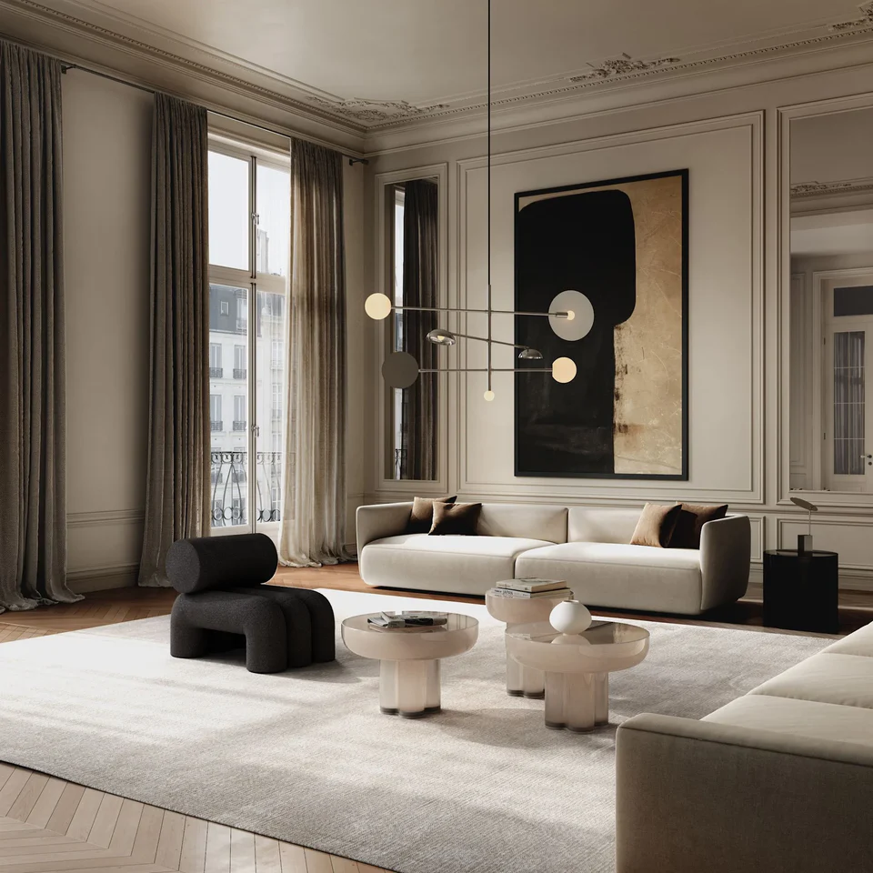 素直花瓶,胖型迷你 - 白樺色