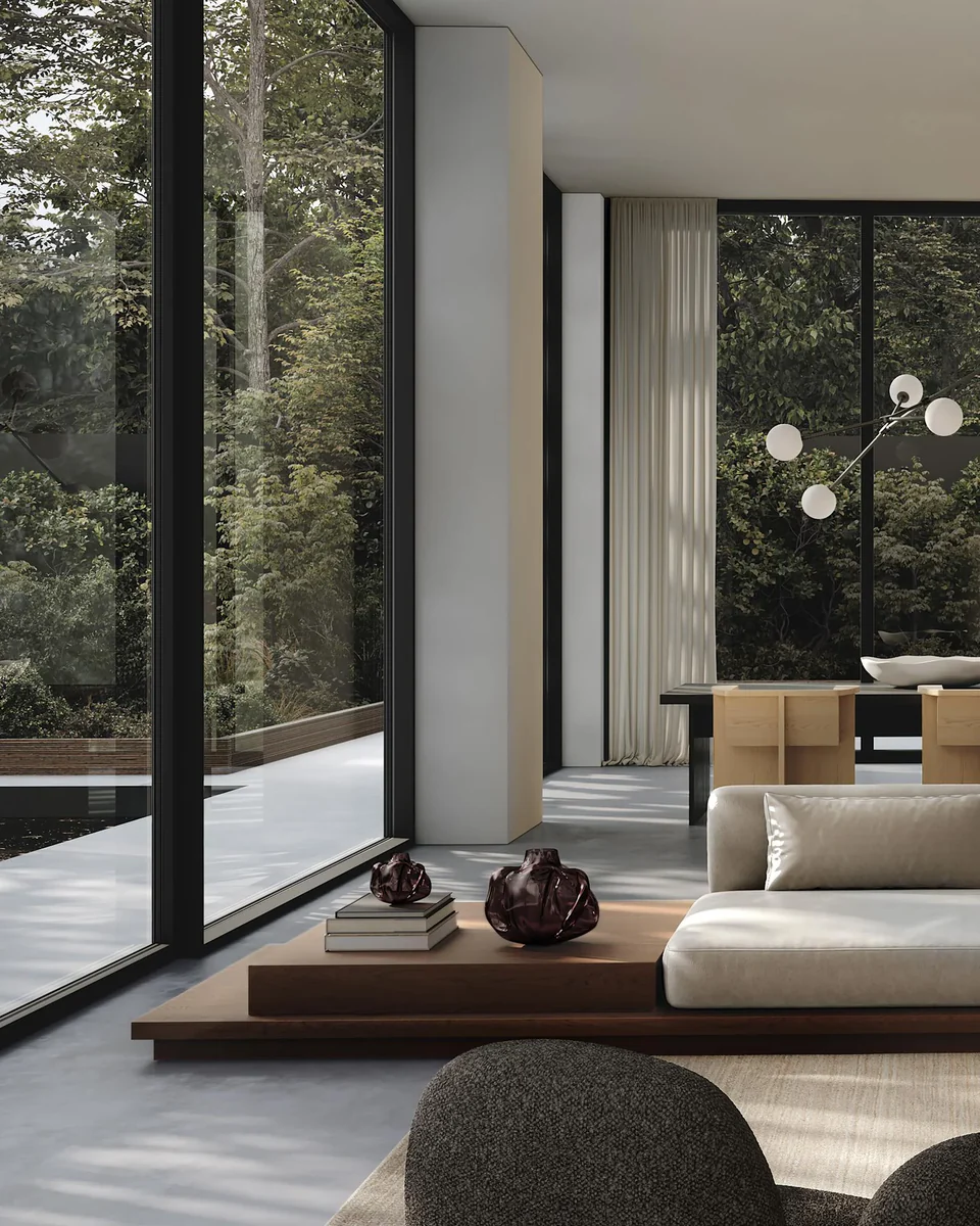 侘寂花瓶,中型 - 煙霧森林