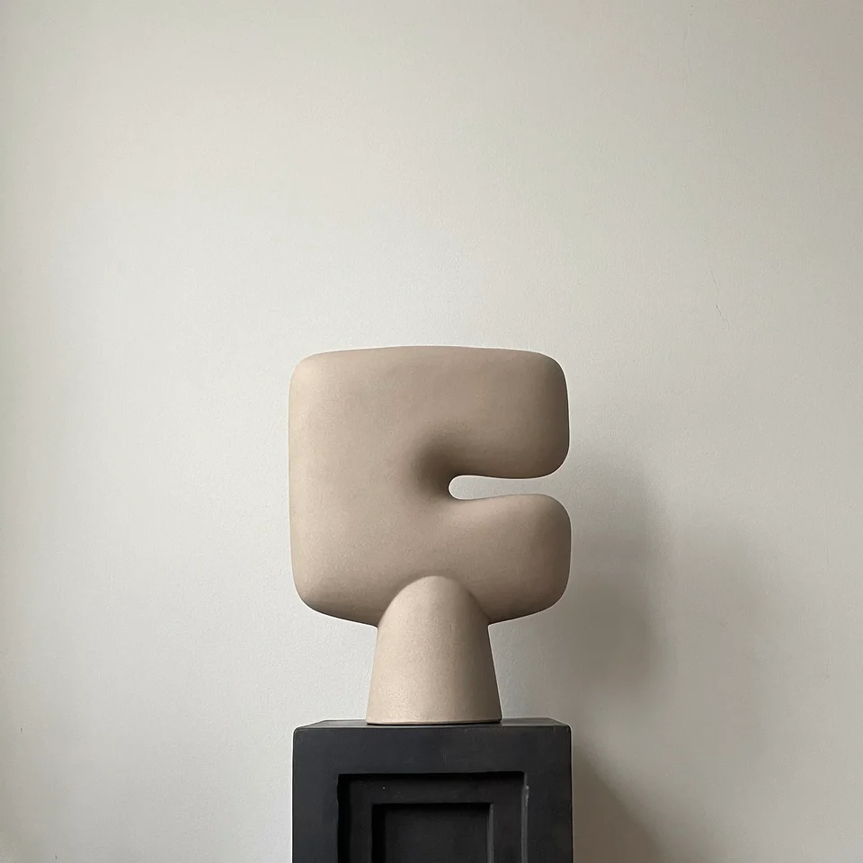 部落花瓶,大 - 沙色