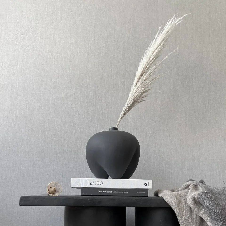 相撲花瓶,小 - 咖啡色