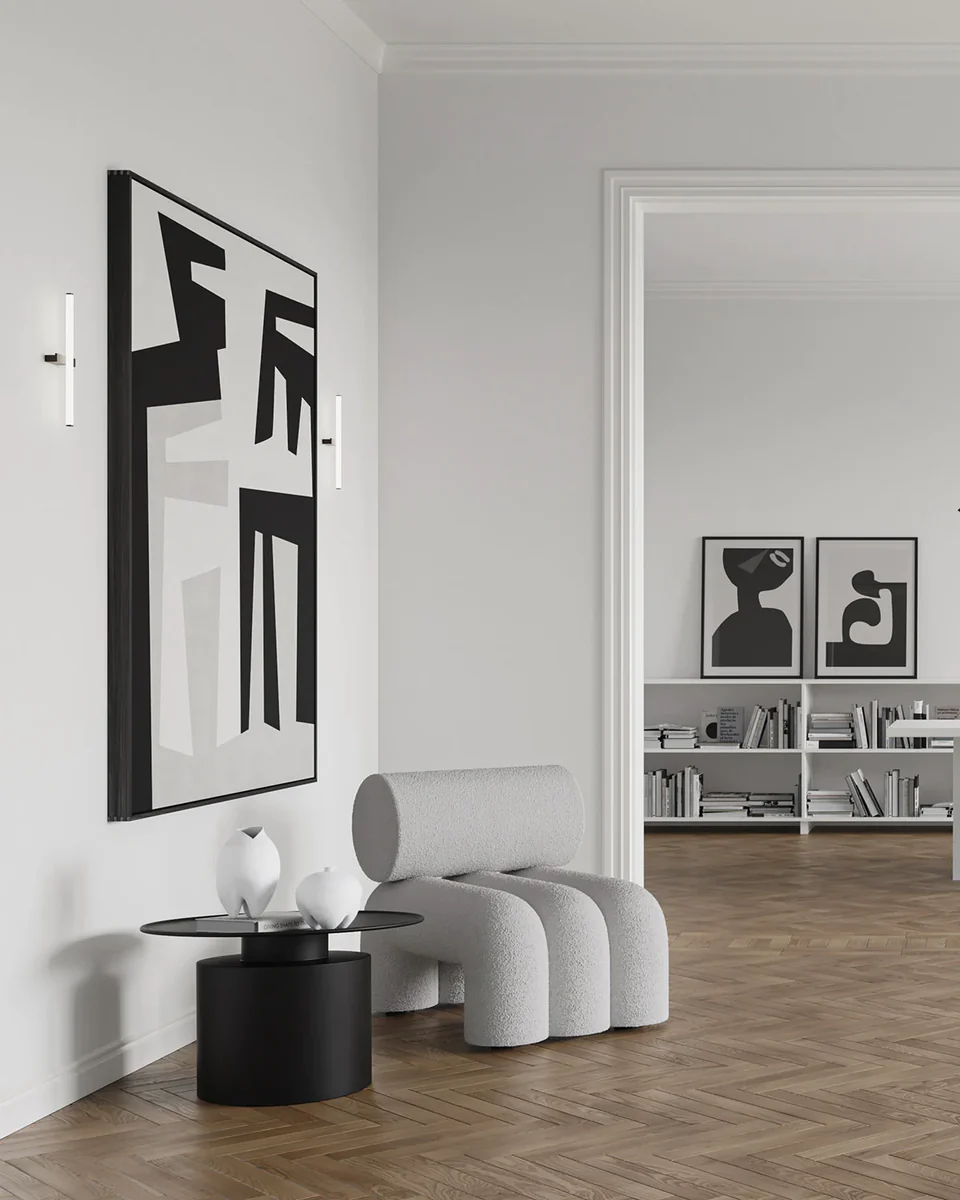 相撲花瓶,迷你 - 骨白色