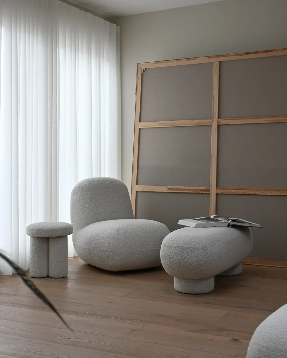 Big Foot 大腳長凳 - 米白色