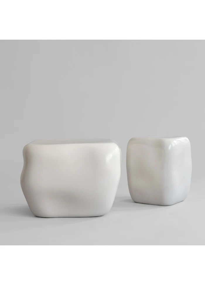 Ishi 咖啡桌, 中 - 亮面白樺木色