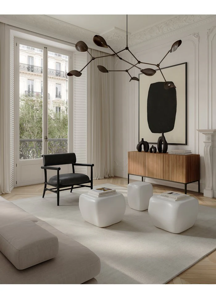 Ishi 咖啡桌, 小 - 亮面白樺木色