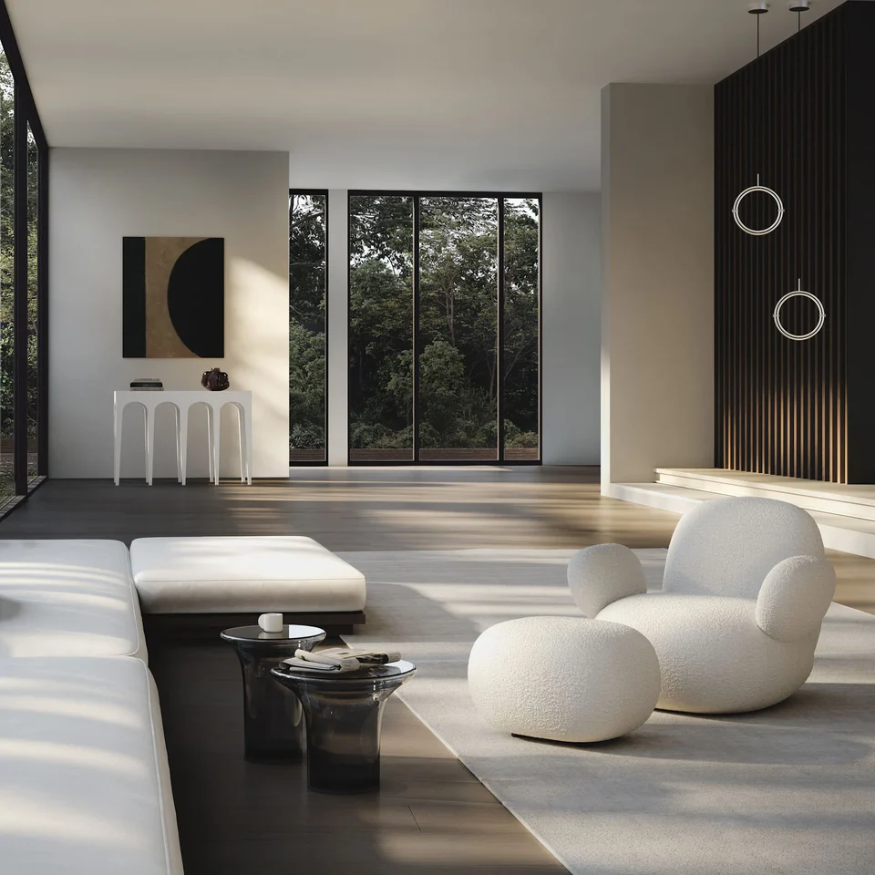 Toe扶手椅,平面 - 米白色