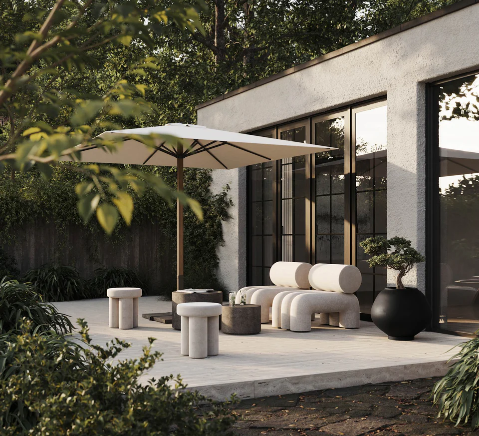 Foku 叉子椅 - 暖調灰木色