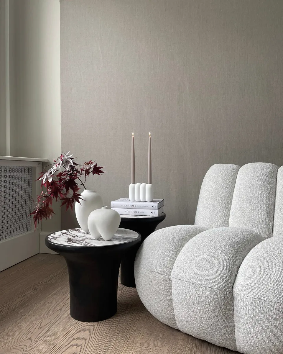 管形燭台,迷你 - 骨白色