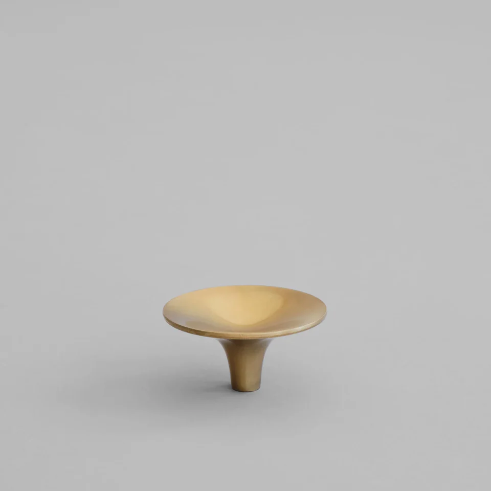 鈸型旋鈕,大 - 黃銅色