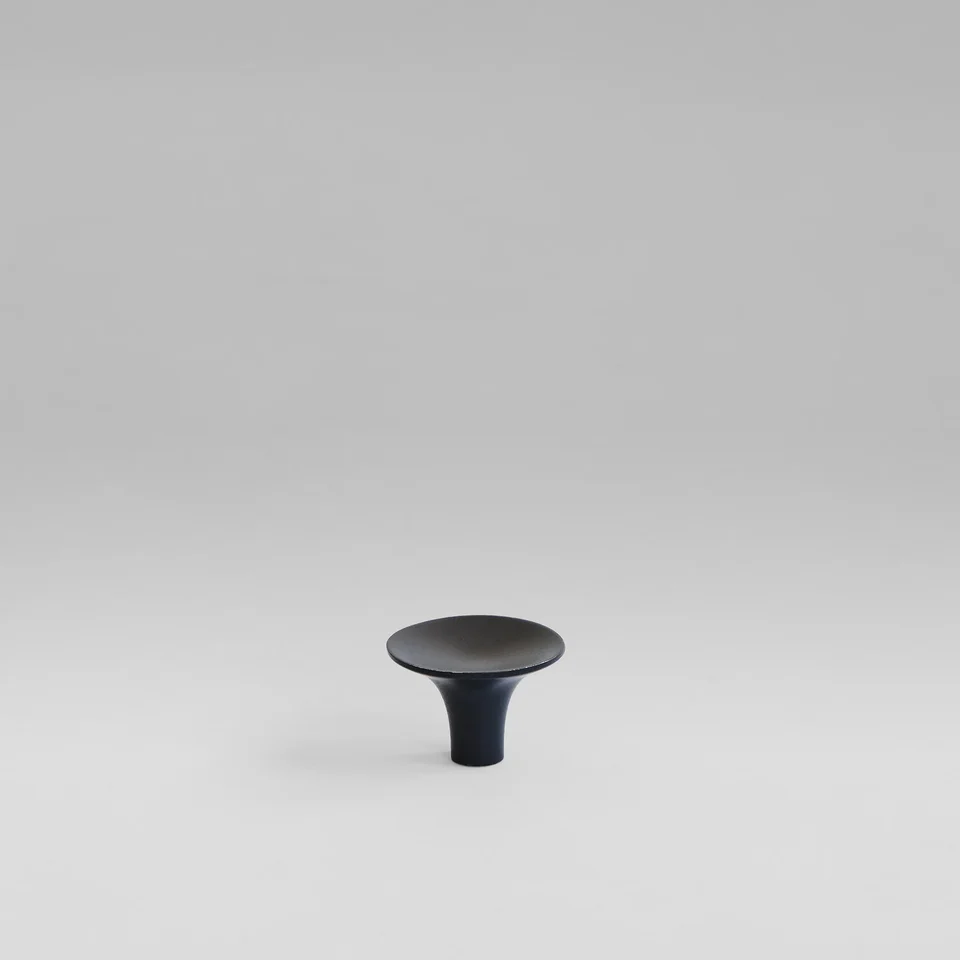 鈸型旋鈕,迷你 - 燒黑色