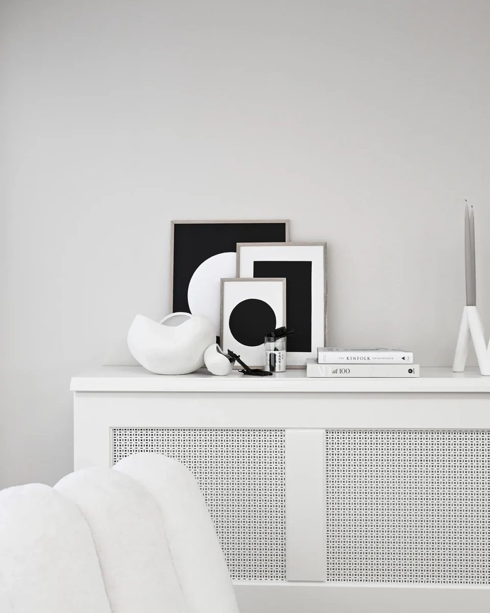 弧形碗,大 - 骨白色