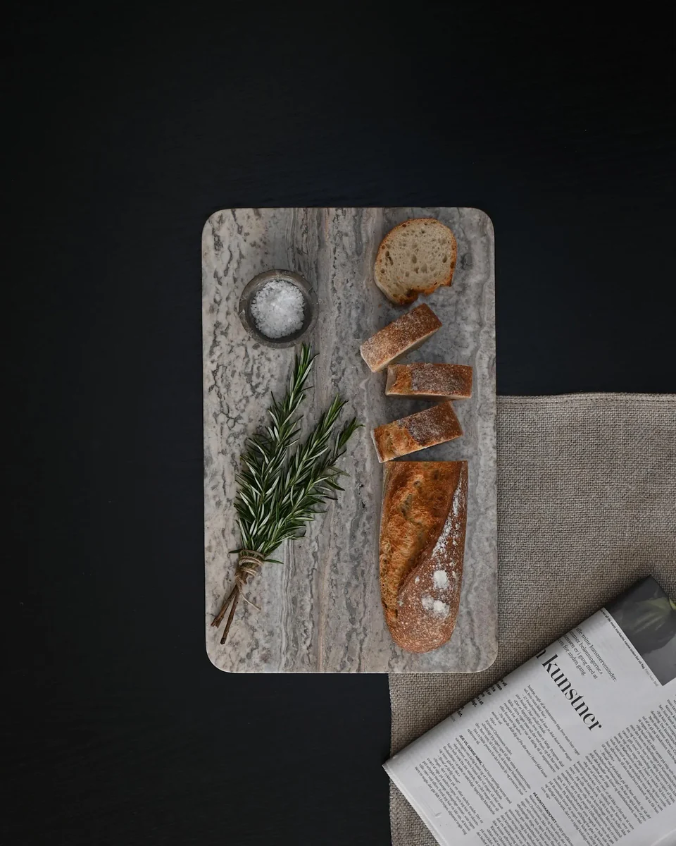 環形長方托盤,中 - 大地色