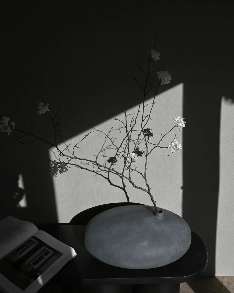 潛艇花瓶,矮胖型 - 深灰色