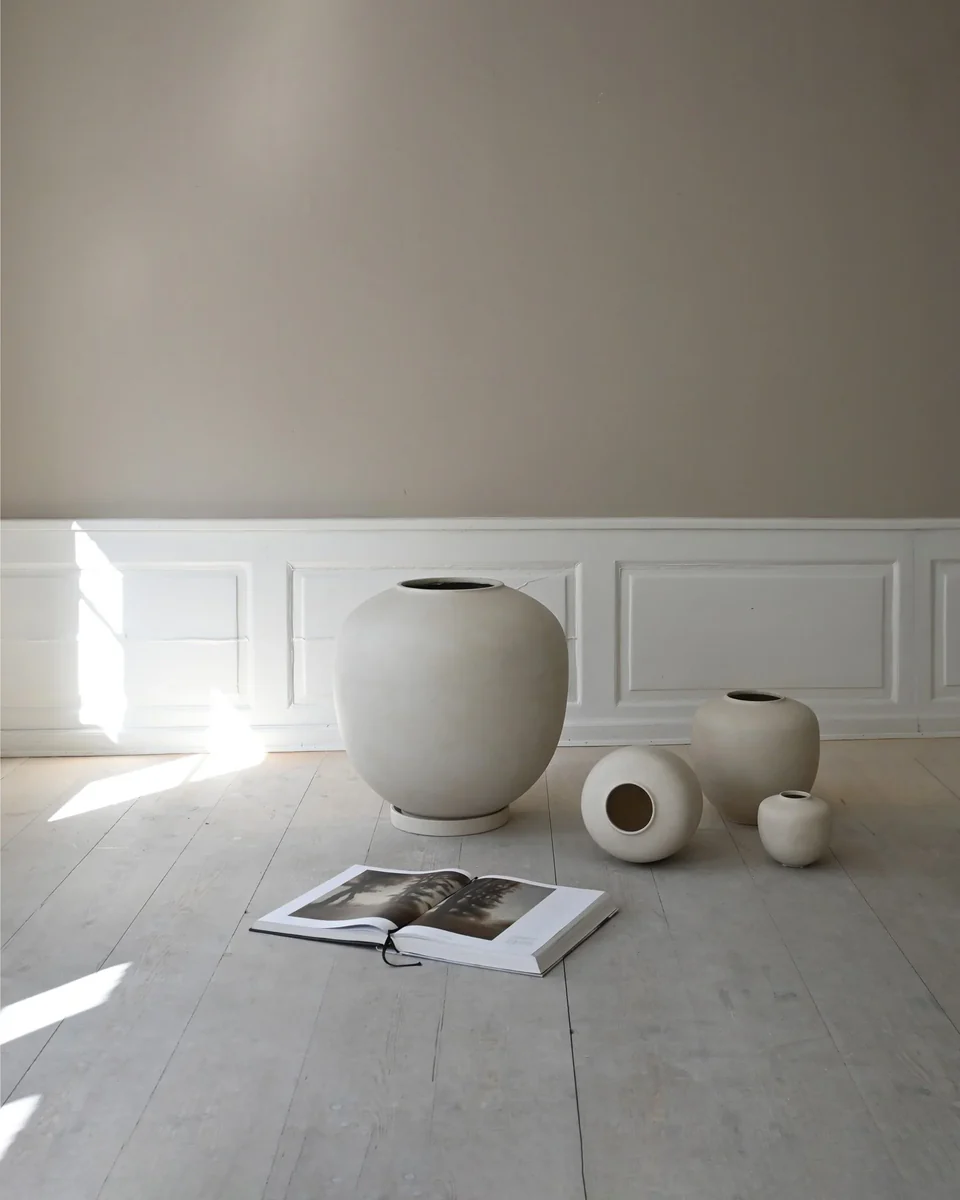 素直花瓶,迷你 - 白樺色